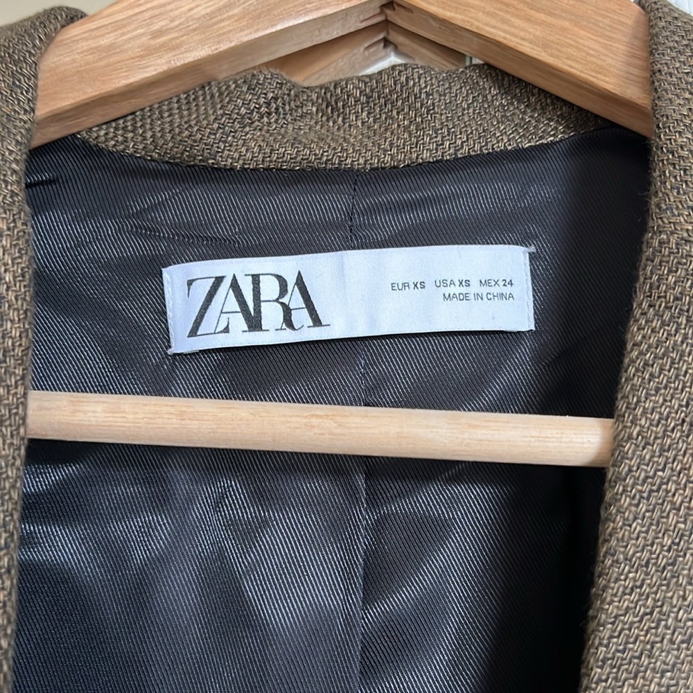 Linen blend blazer - Picture 3 of 4